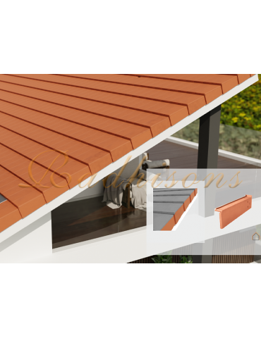 Rive droite V1 Argile PLASMA (51x06)cm ROUGE NATURELLE