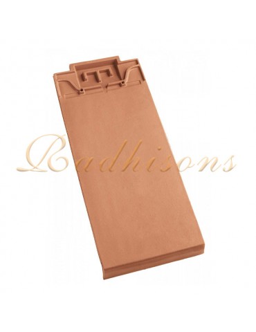 Tuile d'About gauche argile PLASMA (48x20)cm ROUGE NATURELLE