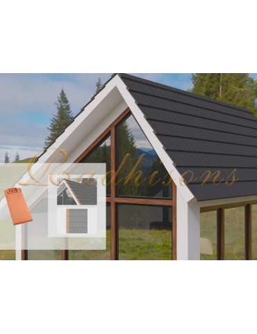 Tuile d'About gauche argile PLASMA (48x20)cm ROUGE NATURELLE