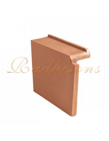 Rive monopente V1 gauche argile PLASMA (25x14)cm ROUGE NATURELLE