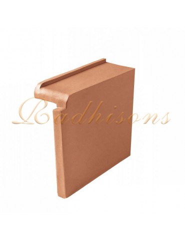 Rive monopente V1 droite argile PLASMA (25x14)cm ROUGE NATURELLE