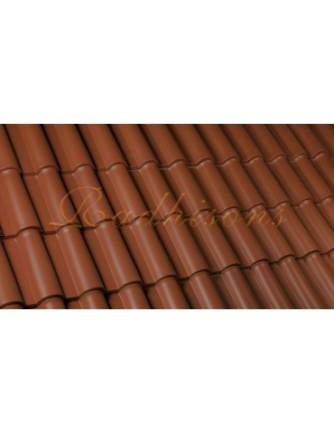 Tuile Portugaise argile TECNO 46x25,7cm (1°choix) ROUGE