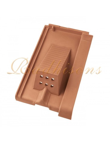 Tuile châtière et chemin de marche argile DOMUS (43x26) cm ROUGE NATURELLE