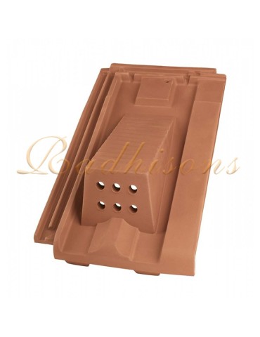 Tuile châtière et chemin de marche argile PRIMUS ROUGE NATURELLE