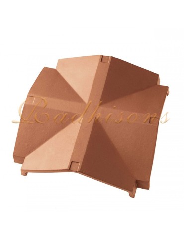 Rencontre 4 voies plate PL1 argile PLASMA ROUGE NATURELLE