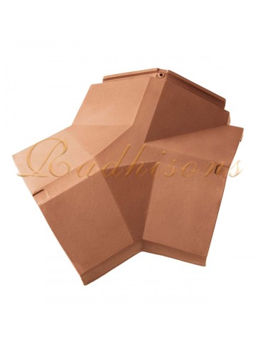 Rencontre 3 voies PL1 en (L) argile PLASMA ROUGE NATURELLE