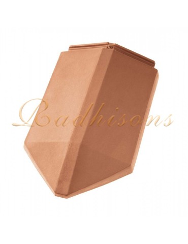 About d'arêtier PL1 argile plate PLASMA (44x27) cm ROUGE NATUREL