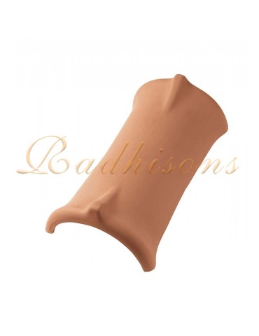 faitière argile mâle milieu ronde TECNO (43x23)cm ROUGE NATURELLE