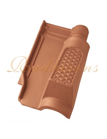 Tuile chemin de marche argile  F2/F3+ (46x26)cm ROUGE NATURELLE