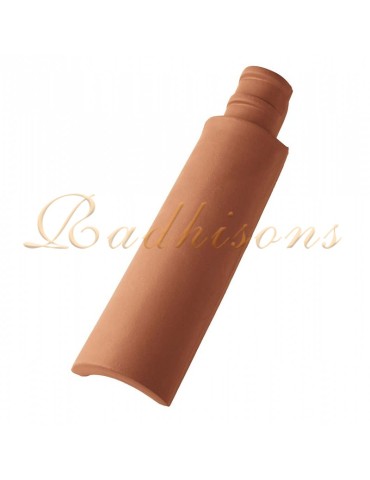 Demi Tuile argile F2/F3+ (26x15)cm ROUGE NATURELLE