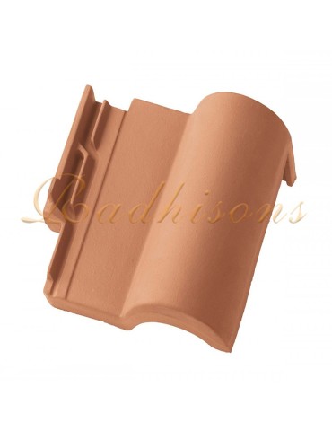 Tuile de chéneau encaissé argile TECNO (26x24)cm ROUGE NATURELLE