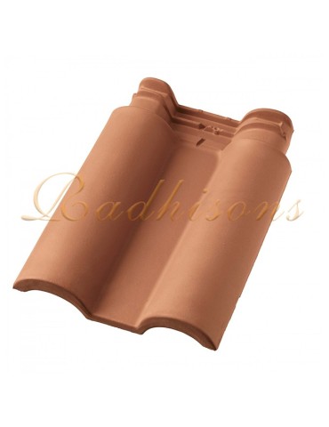Double Tuile argile TECNO (46x35)cm ROUGE NATURELLE