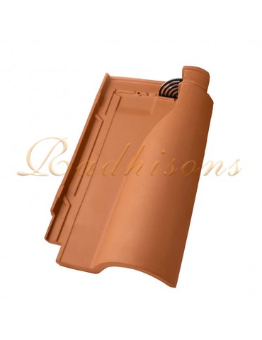 Tuile chatière grillagée argile GLOBAL ROUGE NATURELLE