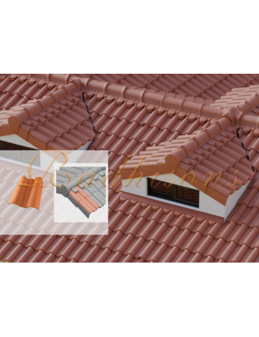 Double Tuile argile SIRIUS (46x35)cm ROUGE NATURELLE