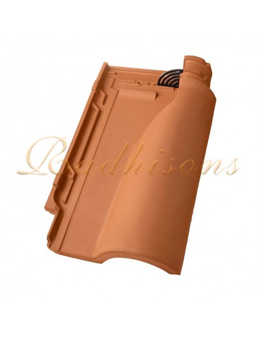 Tuile chatière grillagée argile SIRIUS (46x26)cm ROUGE NATURELLE