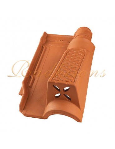 Tuile châtière et chemin de marche argile F2/F3+ (46x26)cm ROUGE NATURELLE