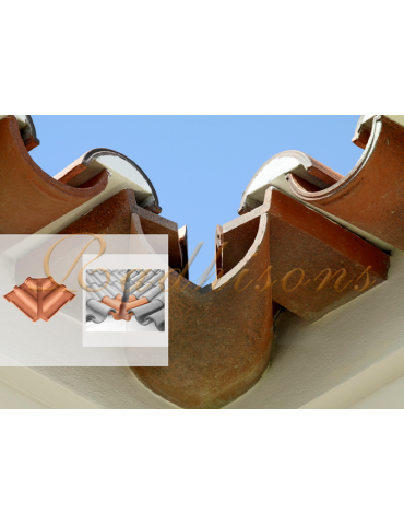 Coin d'égout rentrant finition arabe 40 (05pièces) F2/F3+ argile ROUGE NATURELLE