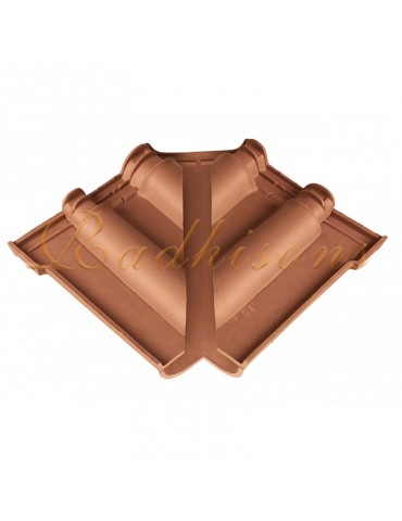 Coin d'égout rentrant finition arabe 40 (05pièces) TECNO argile ROUGE NATURELLE