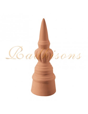 Pièce Décorative pour toiture Poinçon à bourgeons argile ROUGE NATURELLE