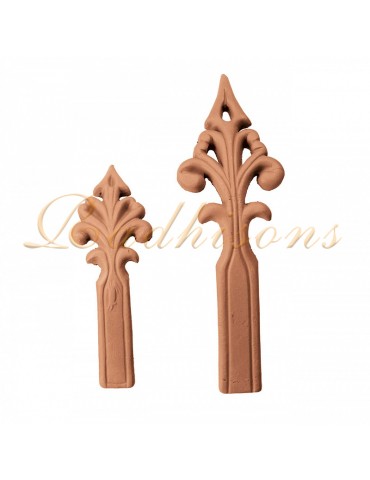 Pièce Décorative pour toiture forme grande flèche argile ROUGE NATURELLE