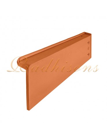 Rive droite argile (44x17)cm Marseillaise ROUGE NATURELLE