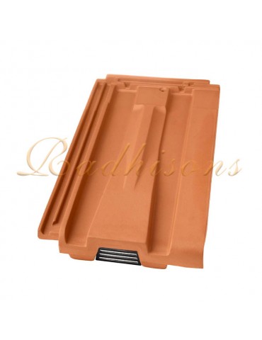 Tuile châtière grillagée argile PRIMUS (44x26)cm ROUGE NATURELLE