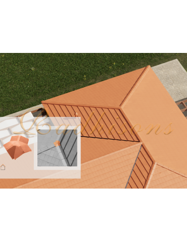 Rencontre 3 voies mâle PL1 argile PLASMA ROUGE NATURELLE