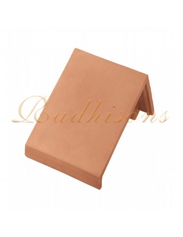Tuile de rive monopente V1 gauche argile PLASMA (27x16)cm ROUGE NATURELLE