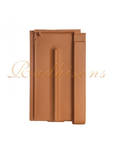 Tuile Marseillaise argile naturelle DOMUS 45x25cm (1°choix) ROUGE NATURELLE
