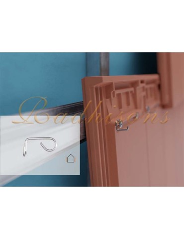 Clip de fixation de façade tuile en argile 10mm PLASMA acier inox 1