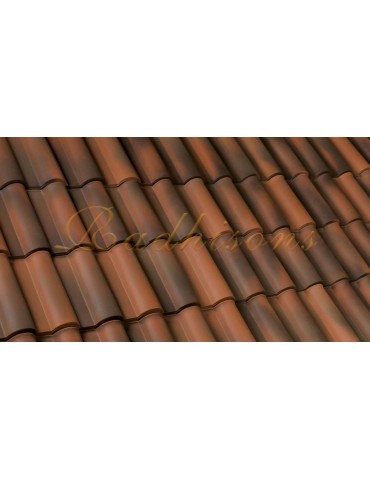 Tuile Portugaise argile TECNO 46x25,7cm (1°choix) MEDITERRANEEN RUSTIQUE