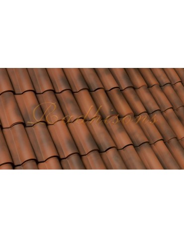 Tuile Portugaise argile F3+(46x26,6)cm (1°choix)MEDITERRANEEN RUSTIQUE