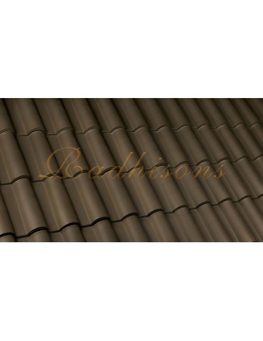 Tuile Portuguaise argile F3+(46x26,6)cm (1°choix) MARRON NATUREL
