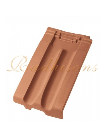 Tuile d'About gauche argile D3+ (45x27) cm ROUGE NATURELLE