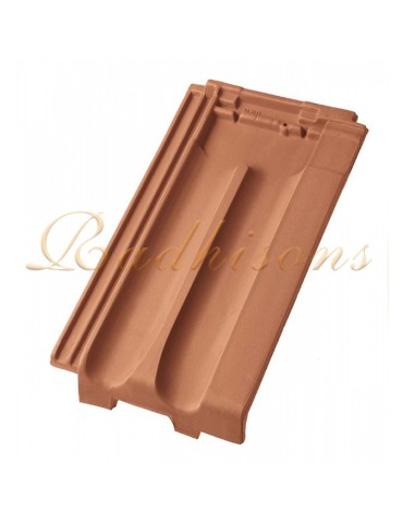 Tuile d'About droite argile D3+ (45x27) cm ROUGE NATURELLE