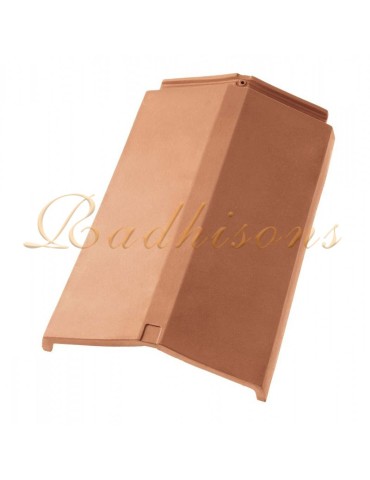 Faîtière PL1 argile milieu plate PLASMA (44x27)cm ROUGE NATURELLE