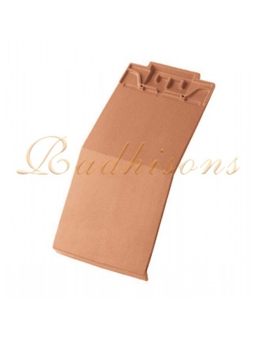 Tuile d'about gauche de mansarde convexe PLASMA ROUGE NATURELLE