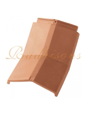 Faîtière de mansarde concave PL1 argile PLASMA ROUGE NATURELLE