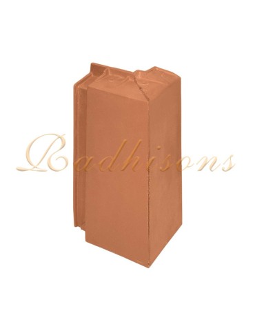 Coin extérieur de façade de liaison argile PLASMA ROUGE NATURELLE