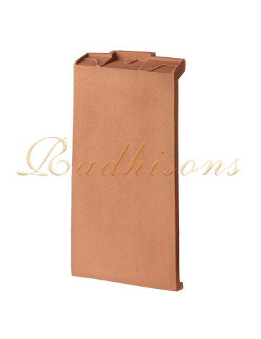 Tuile de liaison gauche argile PLASMA(43x22) cm ROUGE NATURELLE