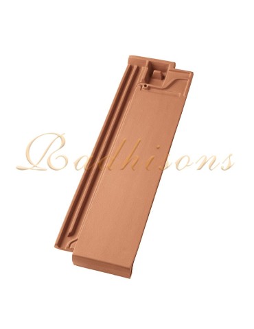 Demi Tuile argile PLASMA (48x15)cm ROUGE NATURELLE