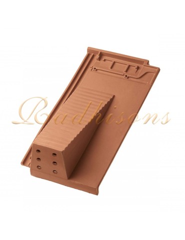 Tuile châtière et chemin de marche argile PLASMA (48x25)cm ROUGE NATURELLE