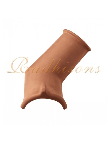 Faîtière argile droite milieu ronde TECNO (51x23)cm  ROUGE NATURELLE