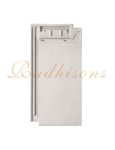 Tuile Plate argile PLASMA 49x25cm (1°choix) BLANC PERLE