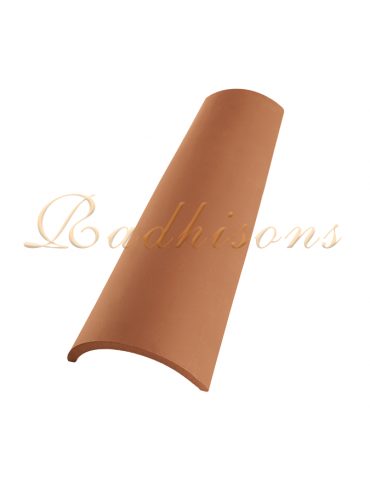 Tuile Canal argile CANUDO 45x20cm (1°choix) ROUGE NATURELLE