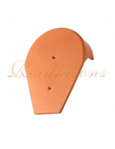 Fronton de rive argile Portugaise (32x24)cm ROUGE NATURELLE