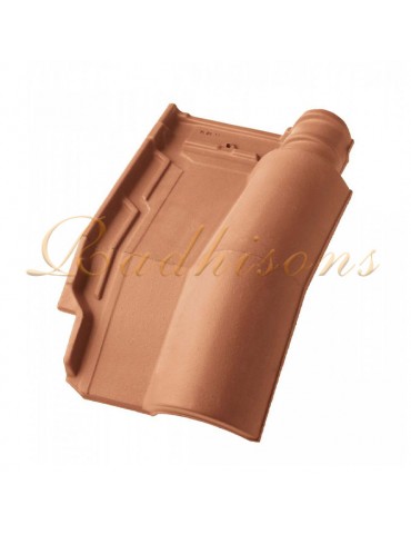 Tuile de mansarde convexe argile F2 ROUGE NATURELLE