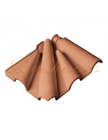 Coin d'égout (3 pcs) Portugaise JUNIOR argile ROUGE NATURELLE