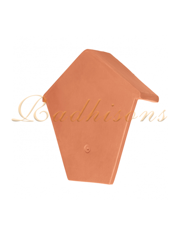 Fronton de rive argile (28x26)cm Marseillaise ROUGE NATURELLE
