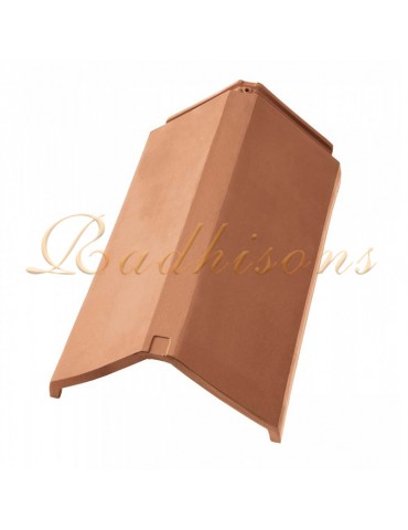 Faîtière PL2 argile milieu plate PLASMA (44x27)cm ROUGE NATURELLE